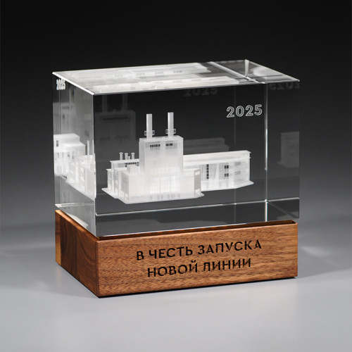 Награда из стекла с подсветкой CL632 C
