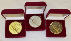 Медаль МЗ-007-medal из латуни с индивидуальным дизайном "За вклад в патентное дело"